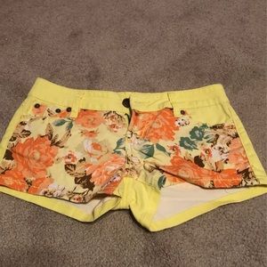 1st kiss neon yellow shorts.